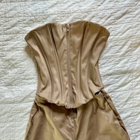 Mistress Rock Mousse Strapless Jumpsuit Corset NEW - Picture 5 of 7